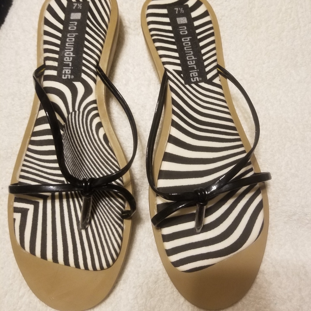 Zebra sandals